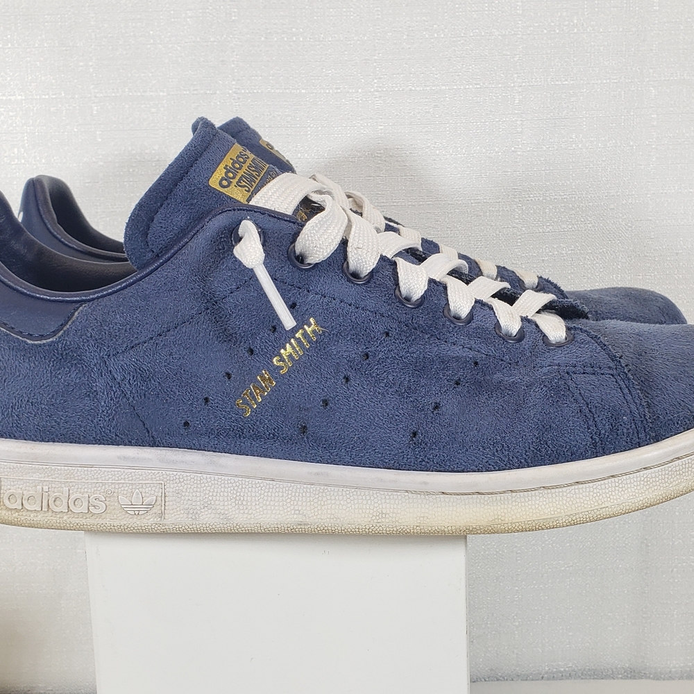 Adidas Men's Stan Smith Navy Suede Sneakers Size 9